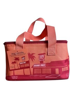 Trader Joe’s mini insulated bag, peach color. NWT!